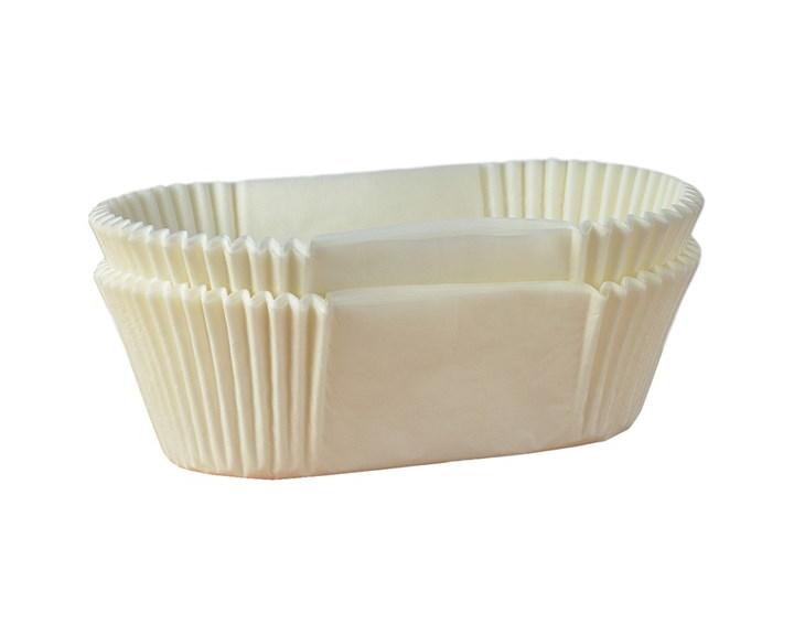 White biodegradable paper greaseproof loaf cake liners for eco-friendly bakery packaging
