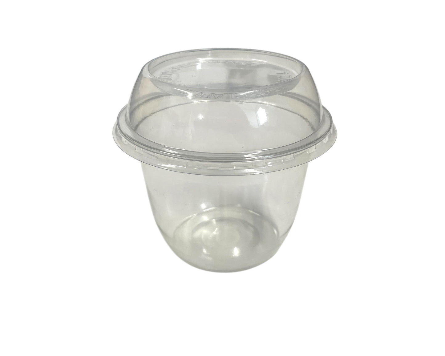 Trifle and dessert pots with lids – made from Prevented Ocean Plastics, 100% recyclable eco-friendly packaging for desserts