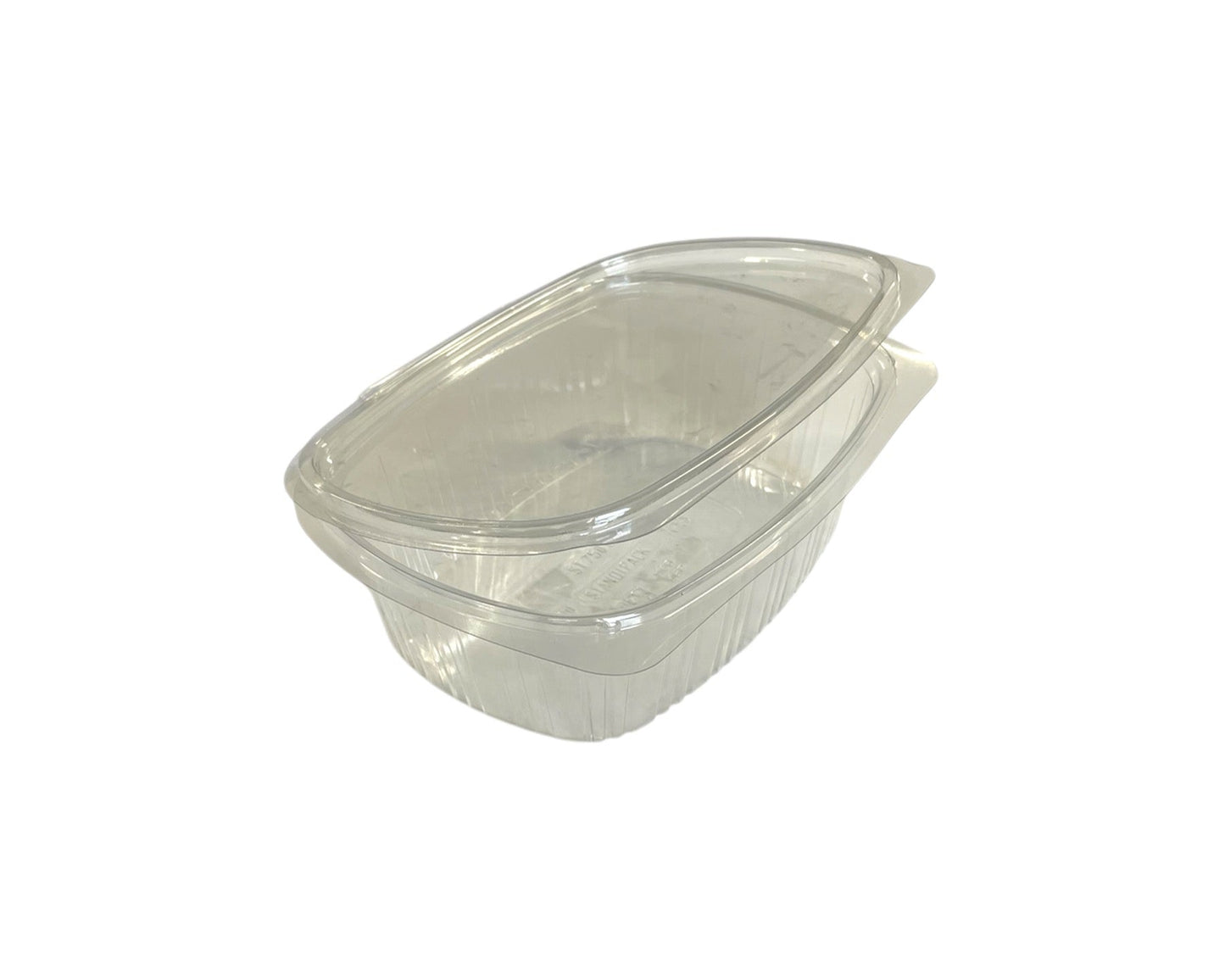 500ml Salad Container with Hinge Lid (500 per case)