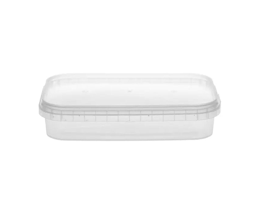 Premium 500ml Tamper Evident Rectangle & Lid (206/case)