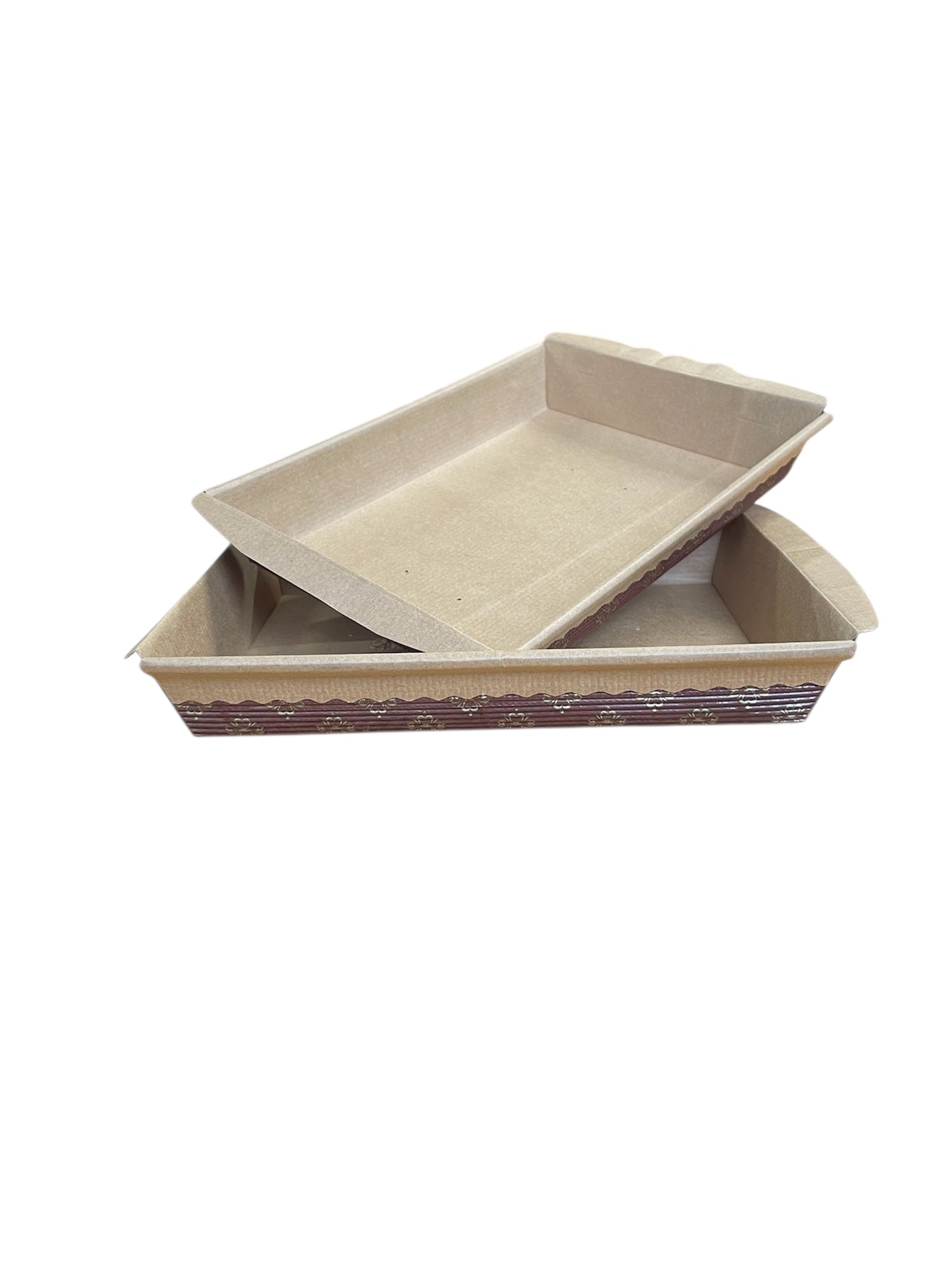 190x135x35mm Brown & Gold Bakeable Cake Mould – 800/Case
