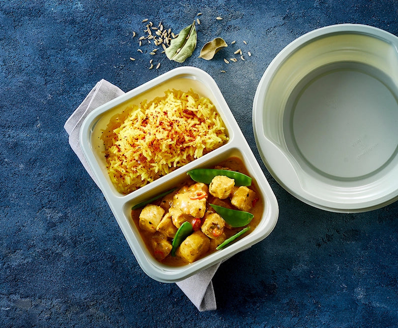 2200-2F CPET Ready Meal Tray 200x155x45m (416/case)