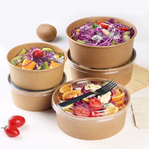 1300ml Kraft Round Bowl (300/case)