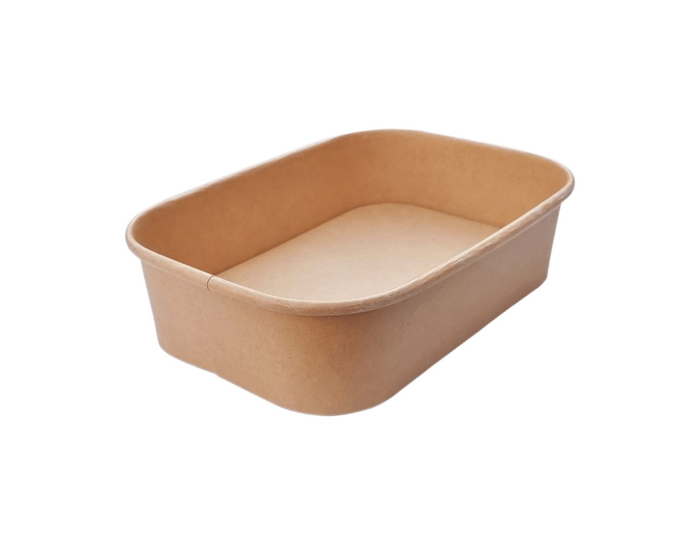 750ml Kraft Rectangular Bowl (300/case)