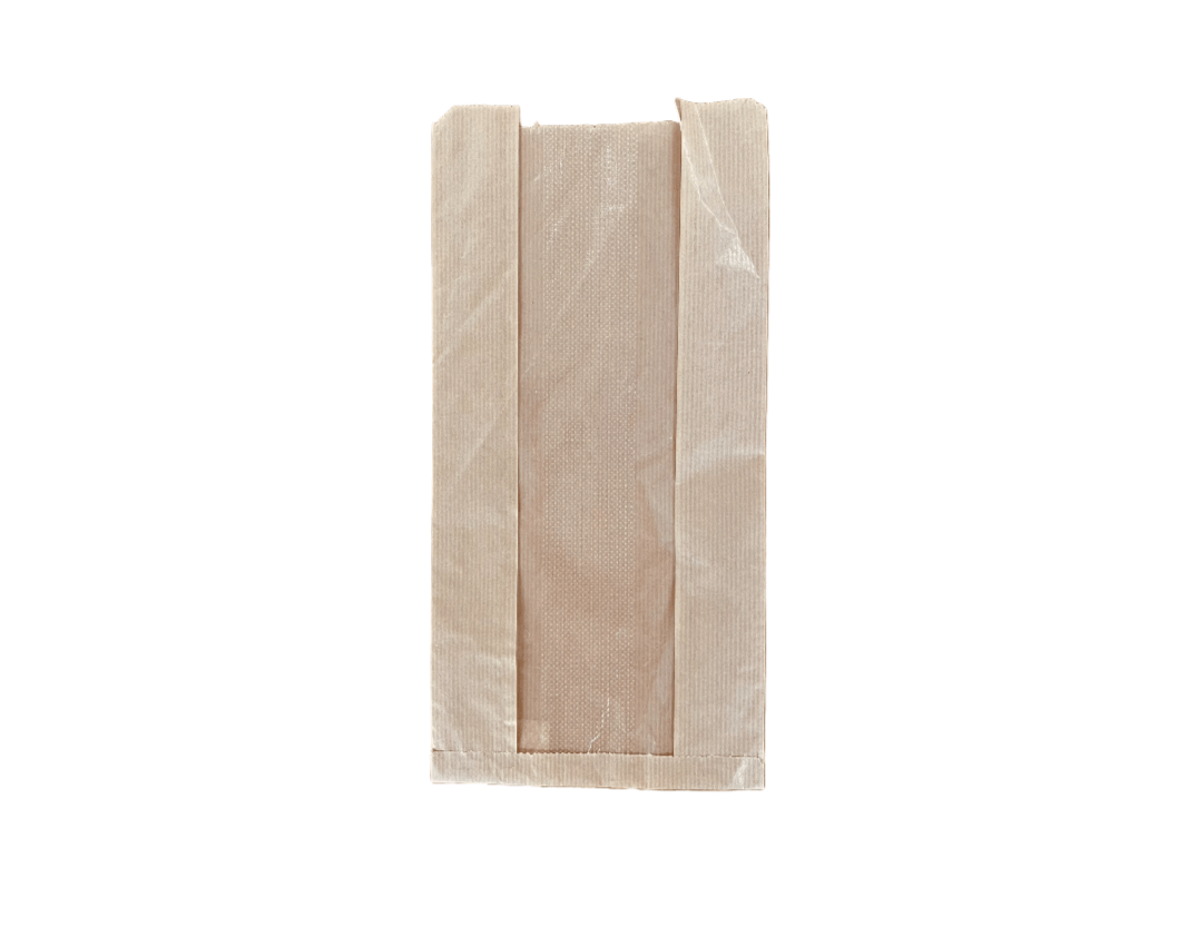 Artisan loaf bags – recyclable paper bread bags with clear window for fresh baked goods