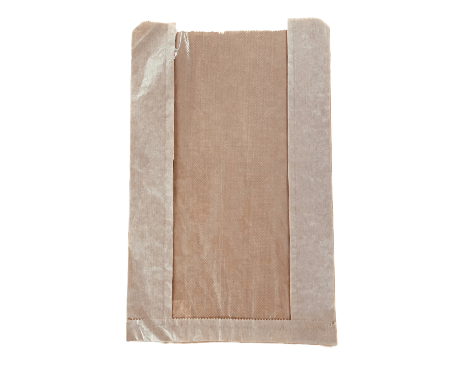 Artisan loaf bags – recyclable paper bread bags with clear window for fresh baked goods