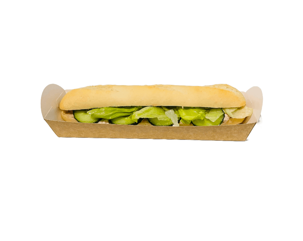 10" Kraft Baguette Tray (500/case)