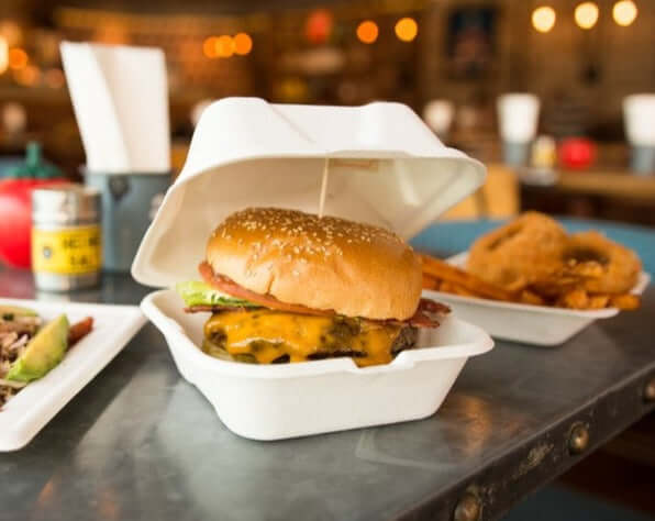6" Bagasse Burger Box (500/case)