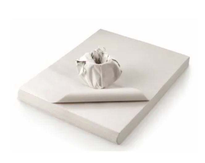 White news flat paper for eco-friendly food wrapping and packaging