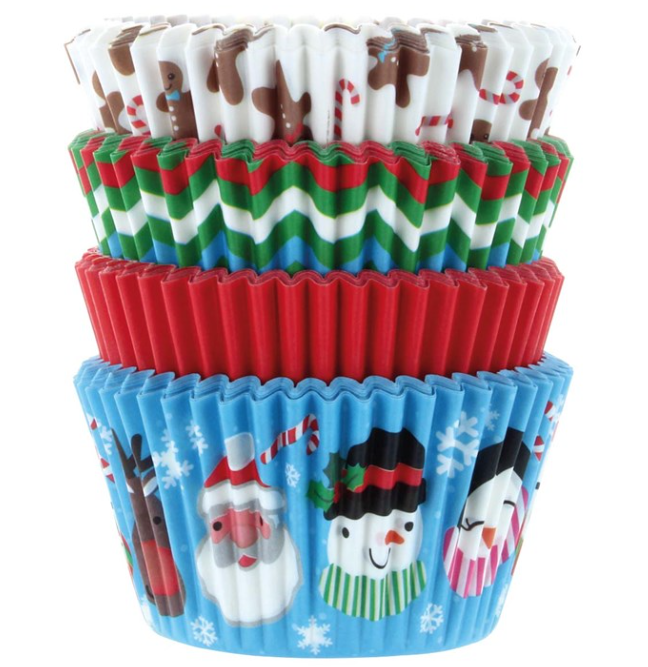 51x38mm Christmas Friends Cake Cases