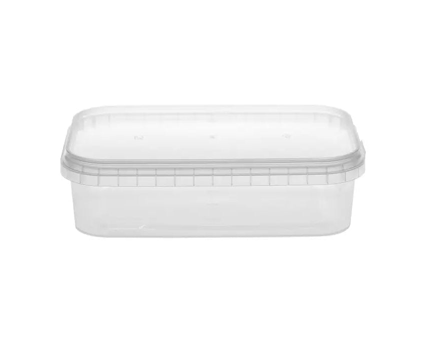 750ml Tamper Evident Rectangle & Lid (480/case)