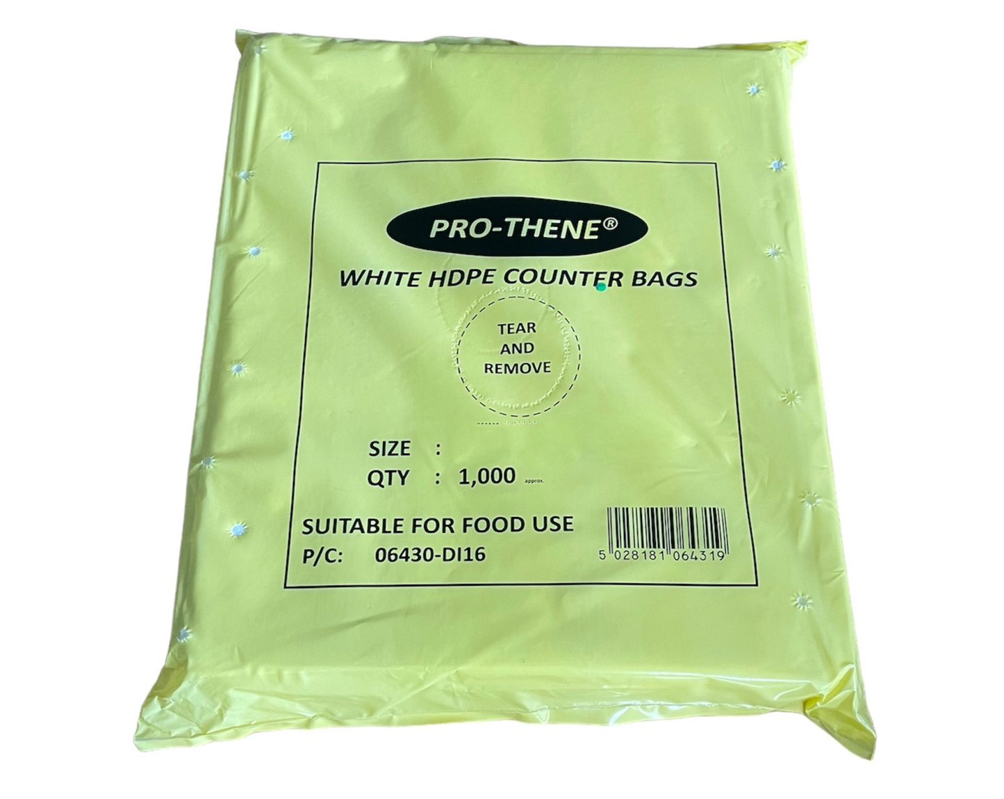 HD counter bags – durable plastic bags for butchers, bakeries, and food service counters