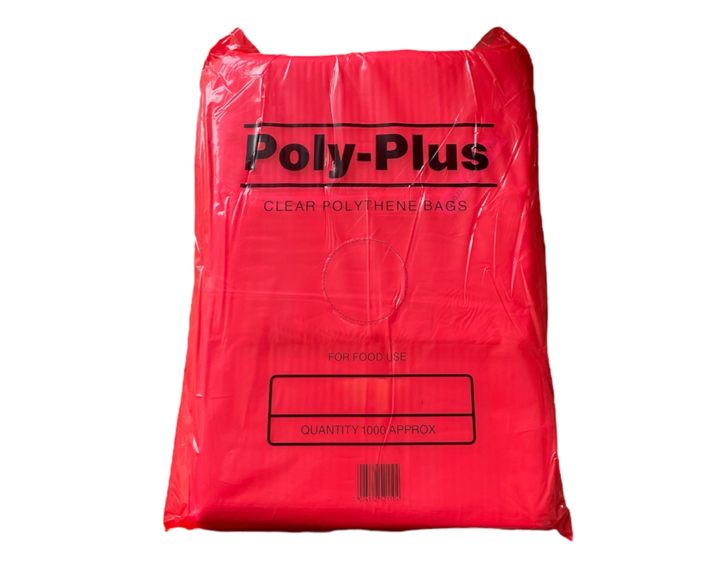 Clear food-grade polythene bags – versatile plastic bags for food storage and delivery use