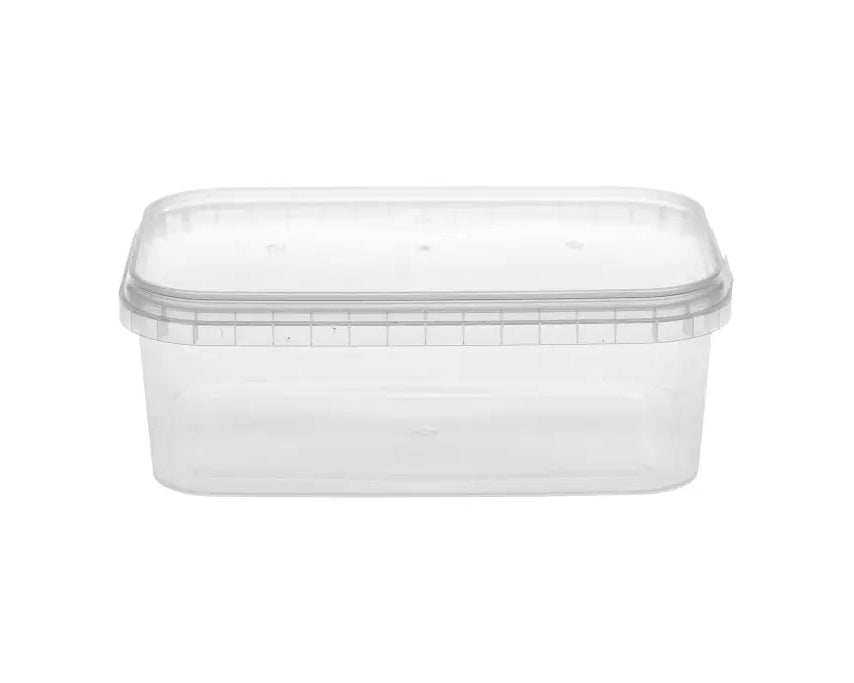 Premium 1000ml Tamper Evident Rectangle & Lid (192/case)