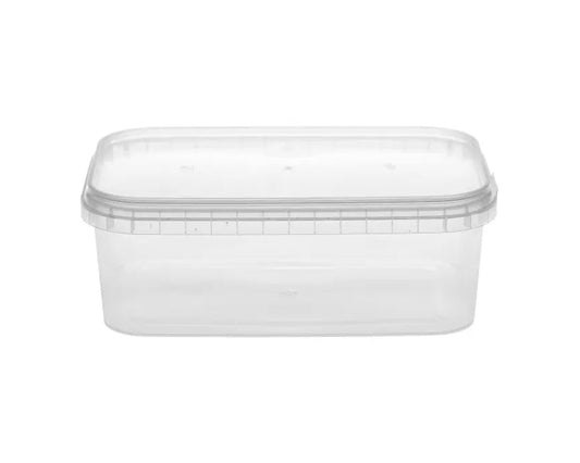 Premium 1000ml Tamper Evident Rectangle & Lid (192/case)