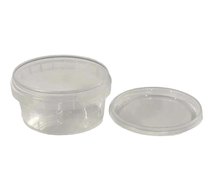 180ml clear tamper evident tamper proof plastic pot for soups and meals