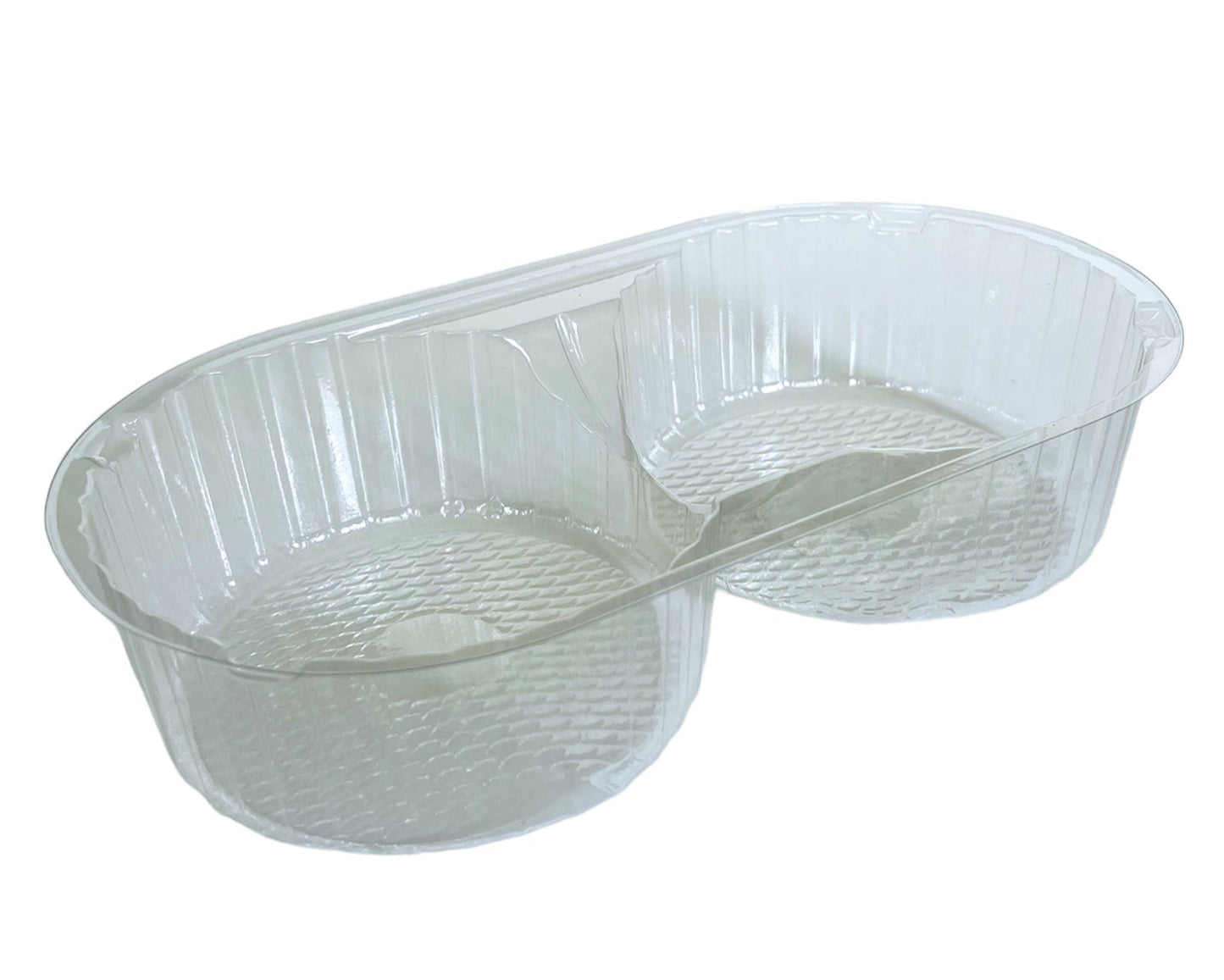 Two Round Pie Cavity Tray - 215x115x45mm (780 per case)