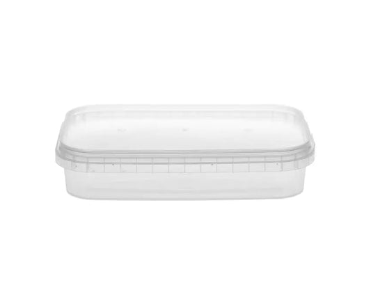 Premium 500ml Tamper Evident Rectangle & Lid (206/case)