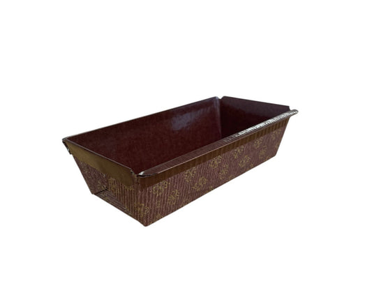 150x65x47mm Brown & Gold Bakeable Loaf Mould – 1200/Case