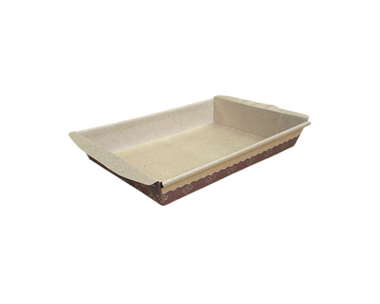 190x135x35mm Brown & Gold Bakeable Cake Mould – 800/Case