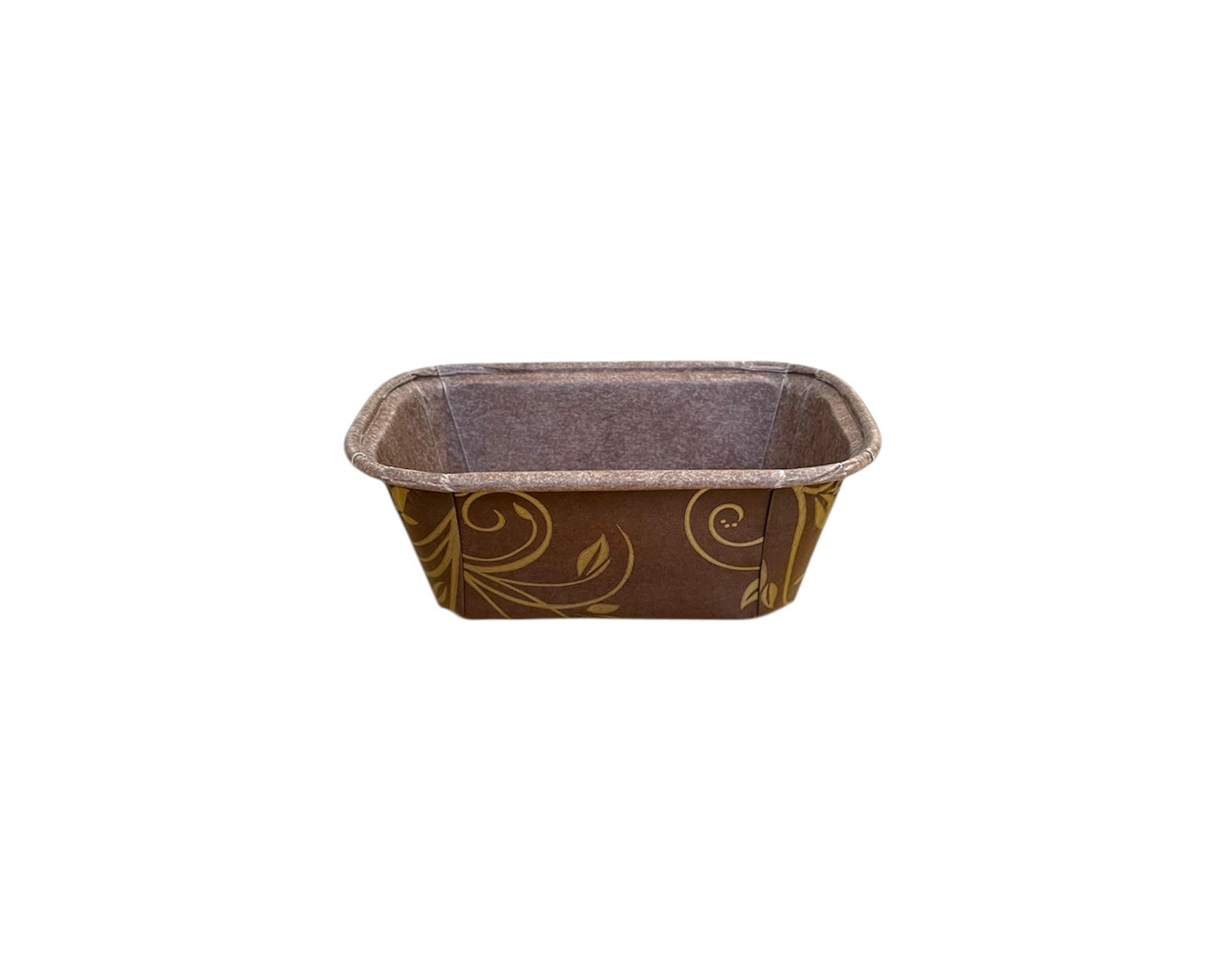 80x40x40mm Brown & Gold Mini Bake-In Loaf Moulds – 600/Case