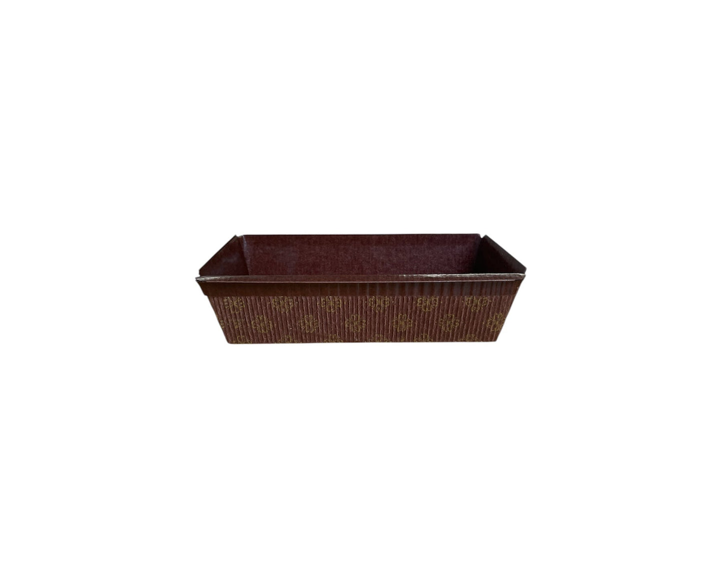 150x65x47mm Brown & Gold Bakeable Loaf Mould – 1200/Case