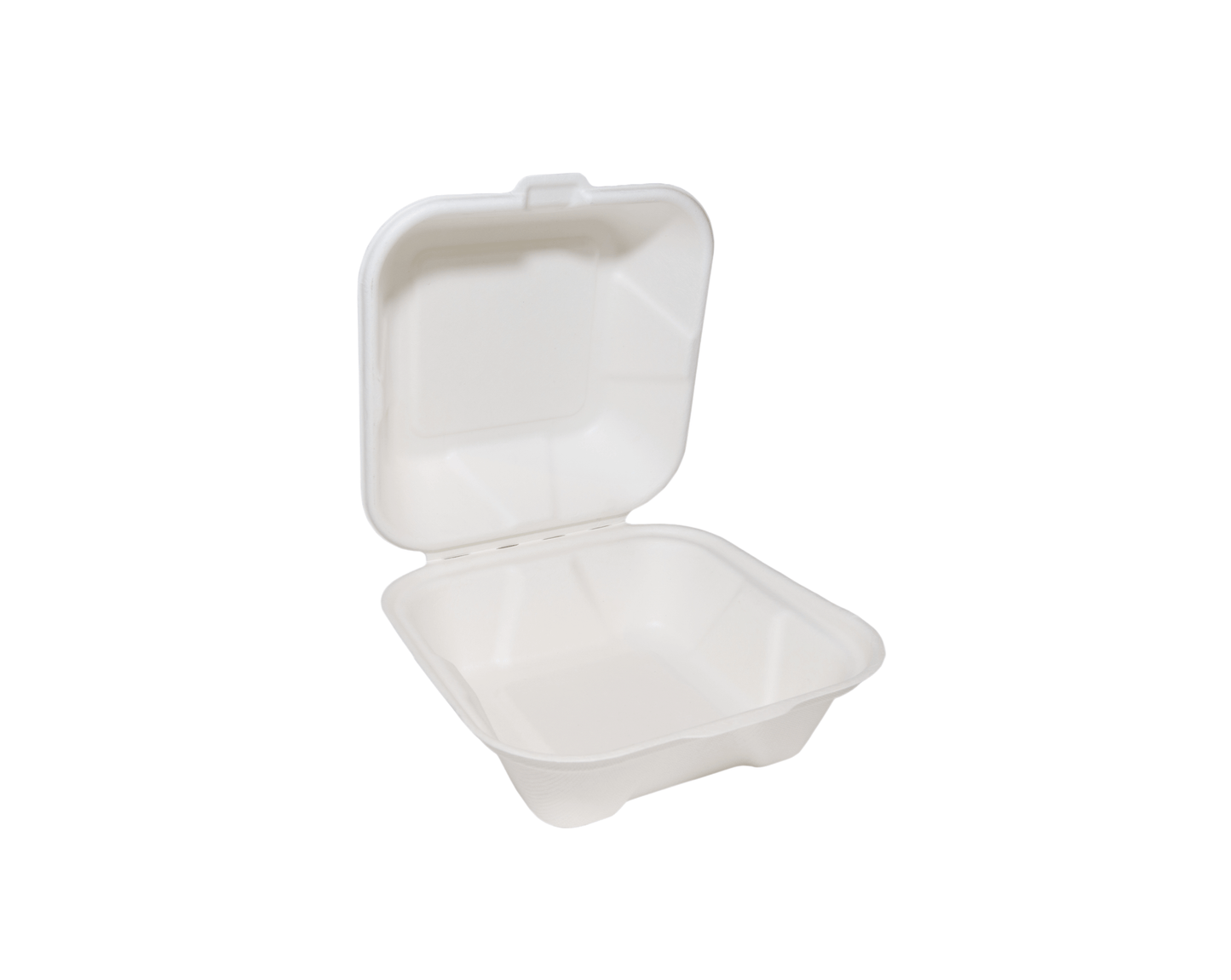 6" Bagasse Burger Box - 500/Case