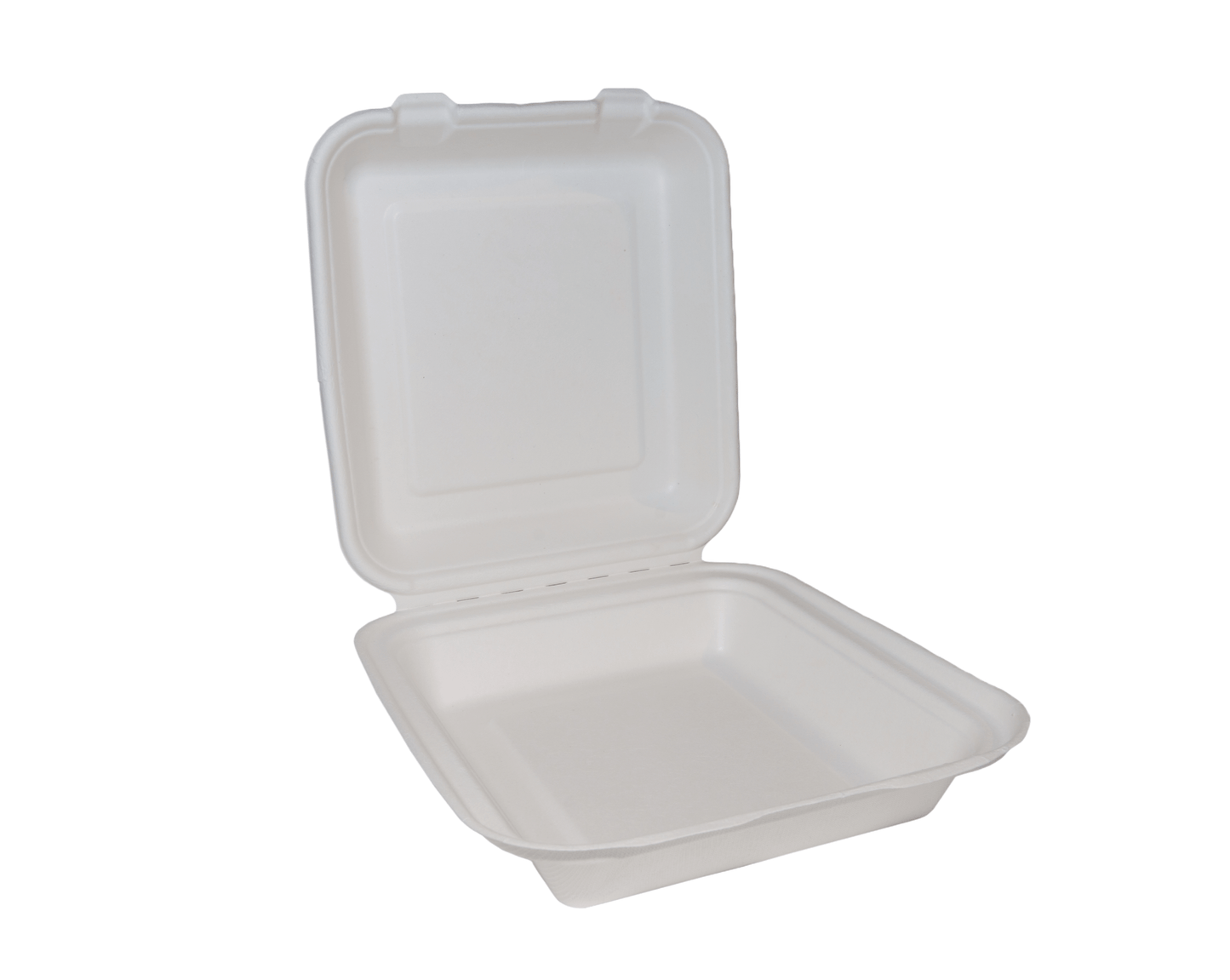 8" Square Bagasse Box - 200/Case