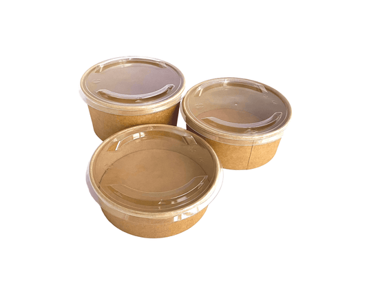 Small Kraft Bowls and Lids