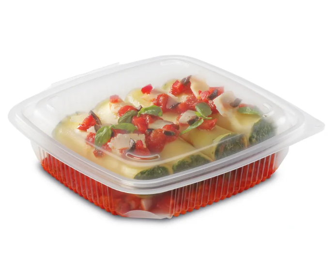 750ml Microwaveable Container with Hinge Lid (300 per case)