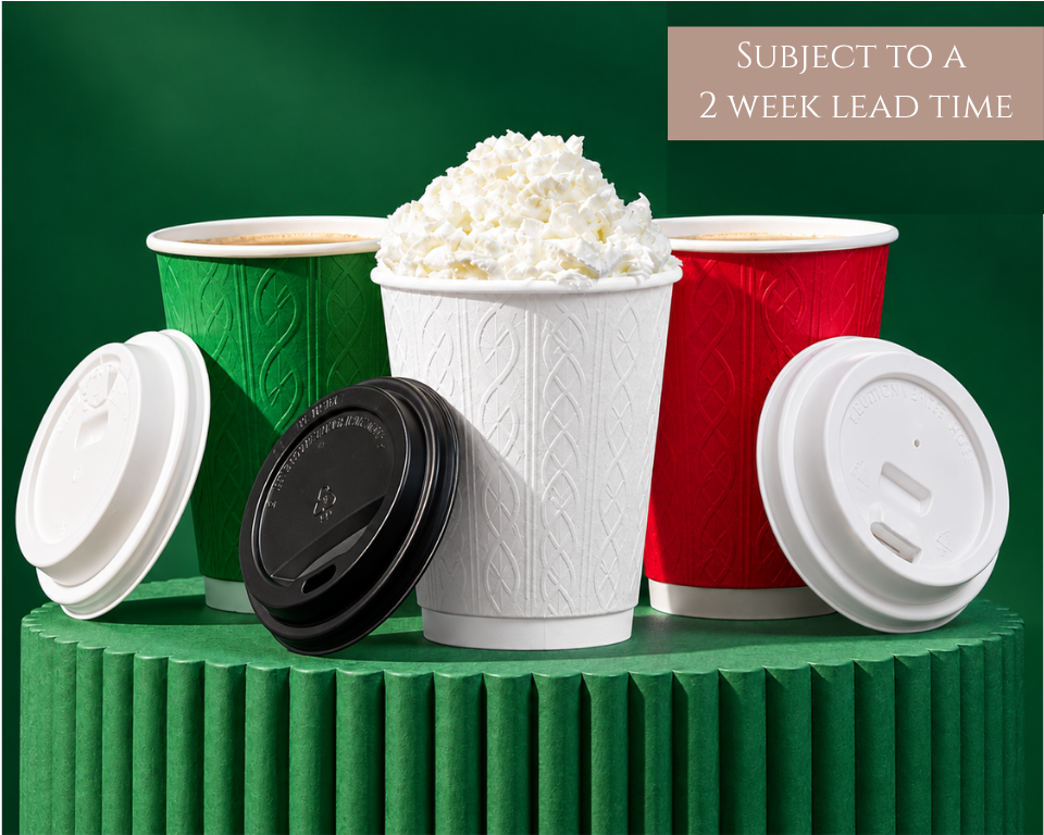 8oz Christmas Jumper Design Cups - Recyclable