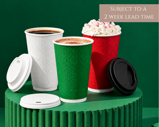 16oz Christmas Jumper Design Cups - Recyclable