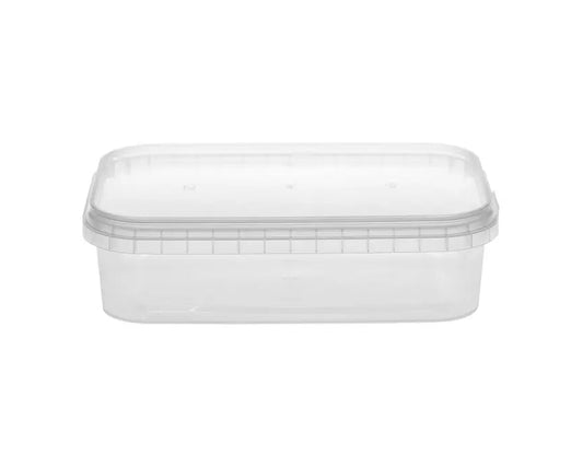 750ml Tamper Evident Rectangle & Lid (200/case)