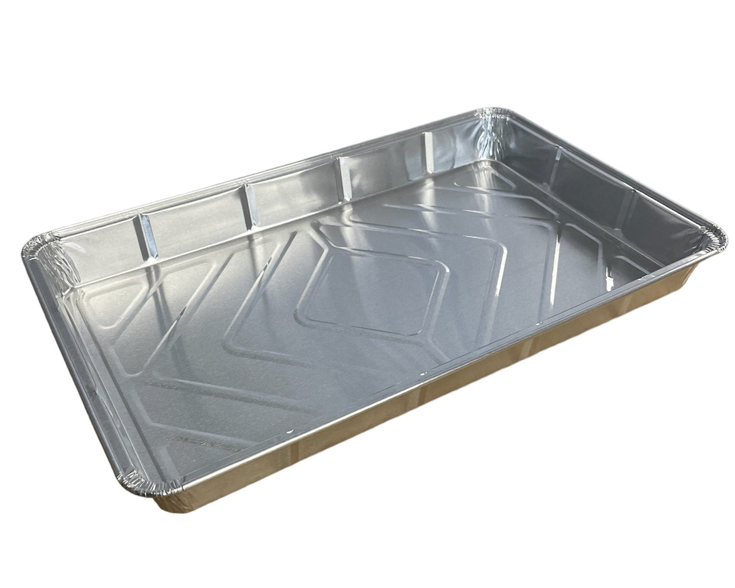 Traybake foil tray on a white background