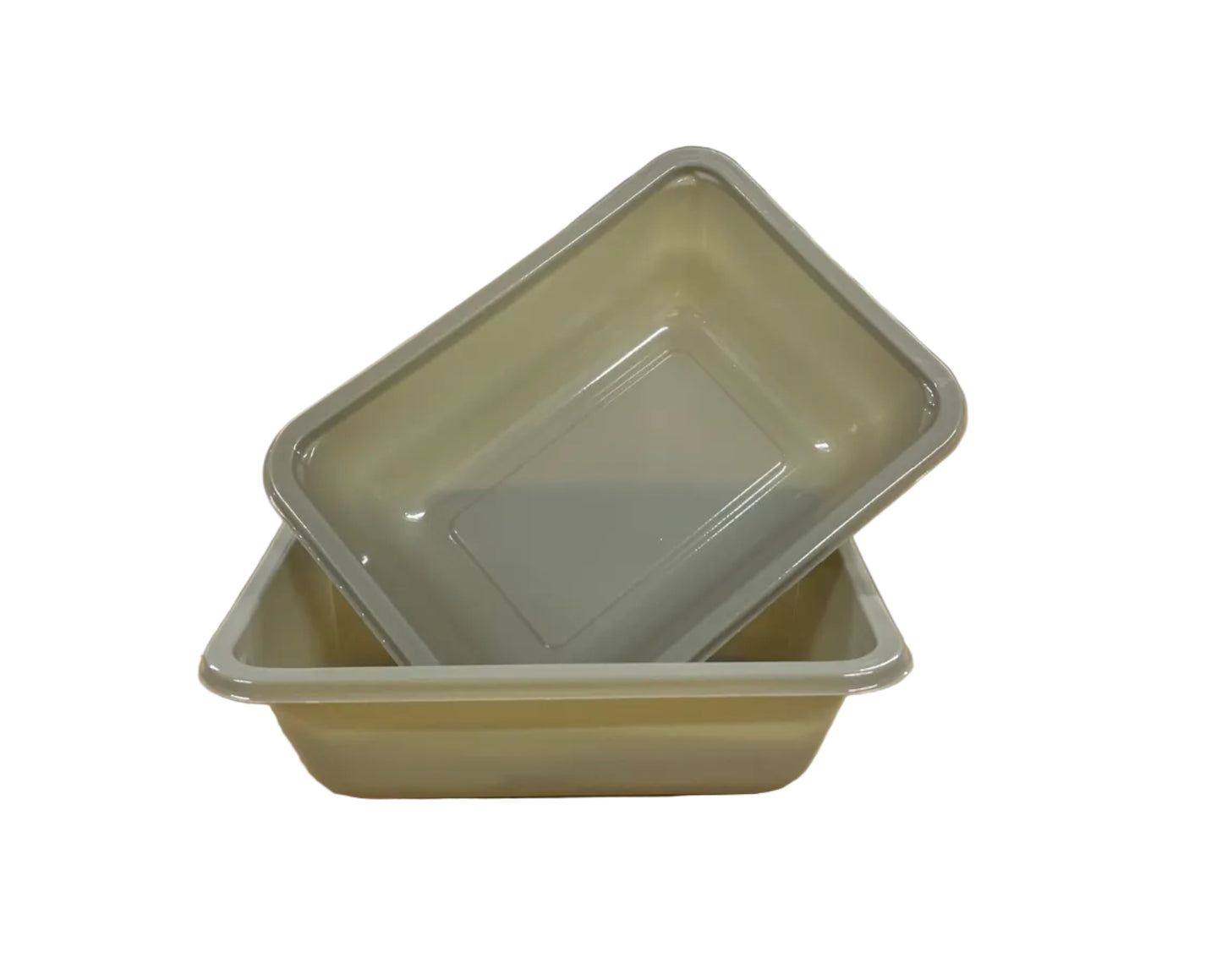 CPET ready meal tray single compartment – 171 x 127 x 50mm - Two trays sitting together