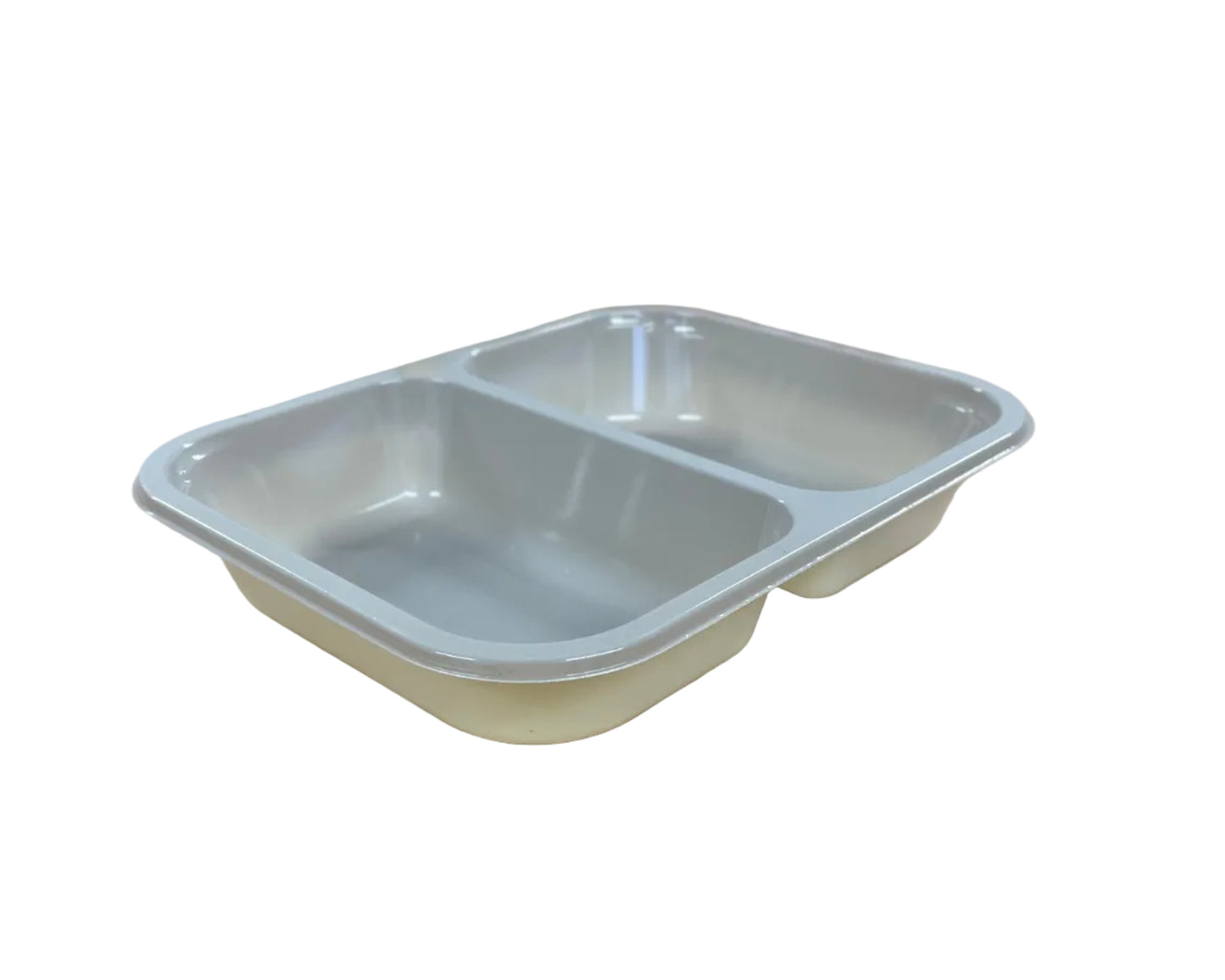 Faerch Evolve CPET ready meal tray two compartment – 200 x 155 x 35mm - oven and micro safe tray